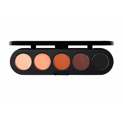 Тени для век в 5-цветной палитре Make-up Atelier Paris (MKATL COSMETICS) 5 Eyeshadows palette - T02 Burnt Umber, 12.5 г