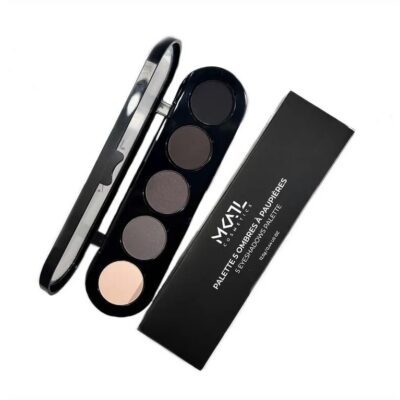 Тени для век в 5-цветной палитре Make-up Atelier Paris (MKATL COSMETICS) 5 Eyeshadows palette - T20 Smoke Variations, 12.5 г