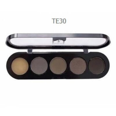 Палитра пудрированных подводок для бровей и глаз Make-up Atelier Paris (MKATL COSMETICS) 5 Brow Liners Palette - TE30, 12.5 г