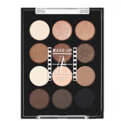 Тени для век в 12-цветной палитре Make-up Atelier Paris (MKATL COSMETICS) 12 Eye Shadows Palette- P12C/ESN, 12 г