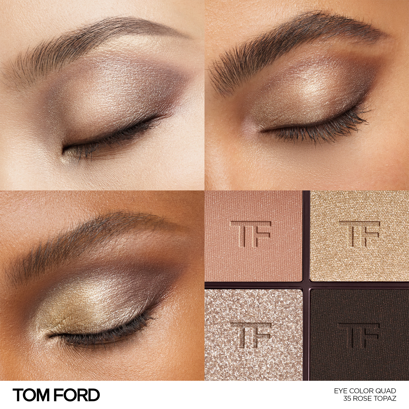 Палитра теней для век TOM FORD Eye Color Quad - 35 Rose Topaz, 8 г — изображение 2