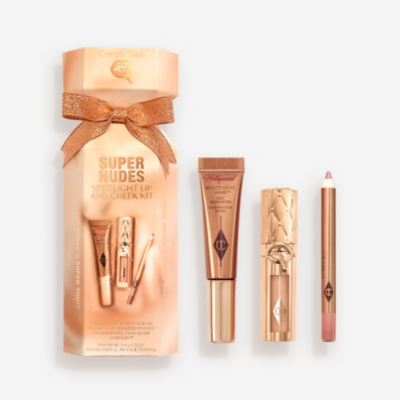 Подарочный набор Charlotte Tilbury Super Nudes Spotlight Lip and Cheek Kit