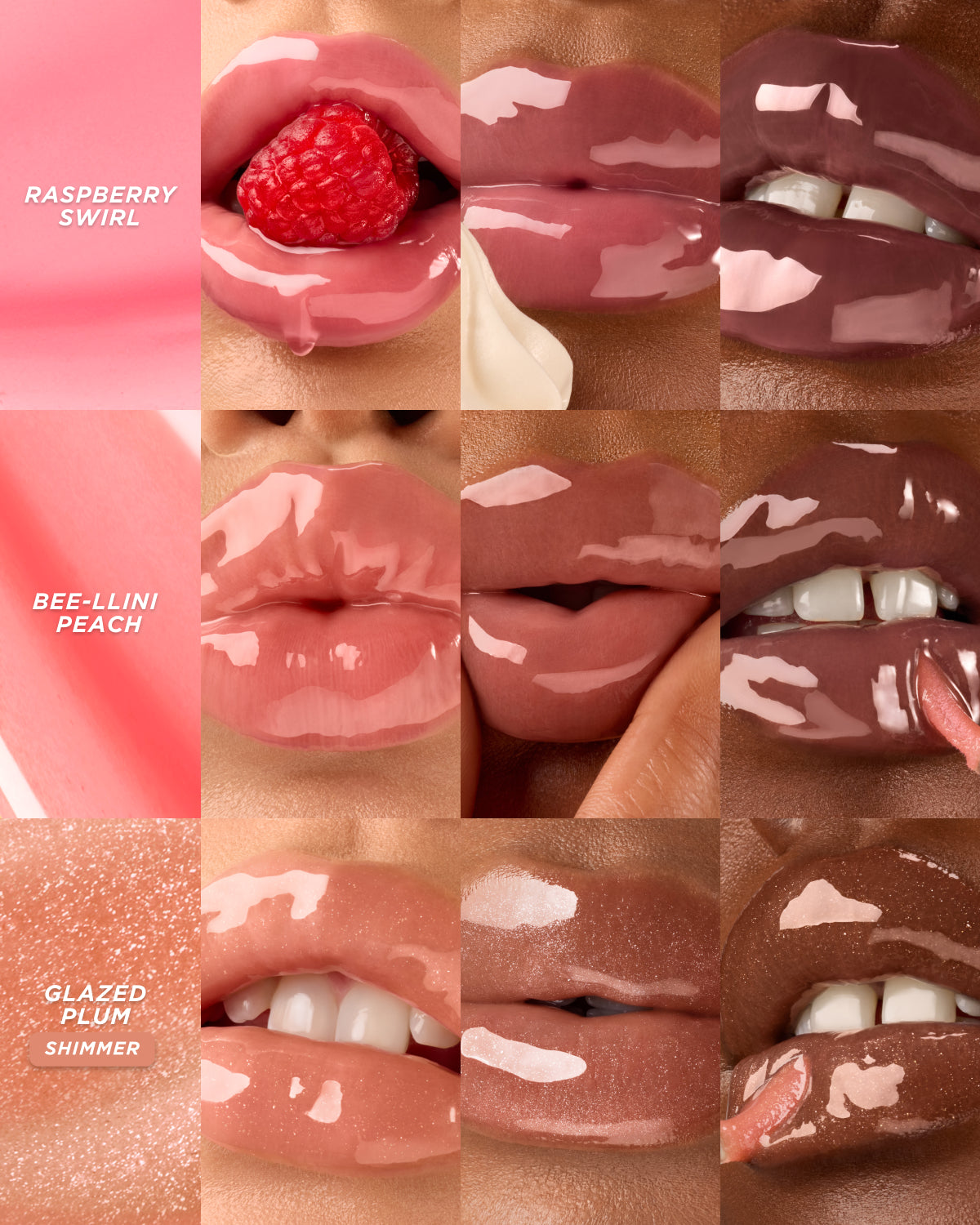 Масло-блеск Gisou High Shine Raspberry Swirl, увлажнение, розовый оттенок, 8 мл — изображение 5