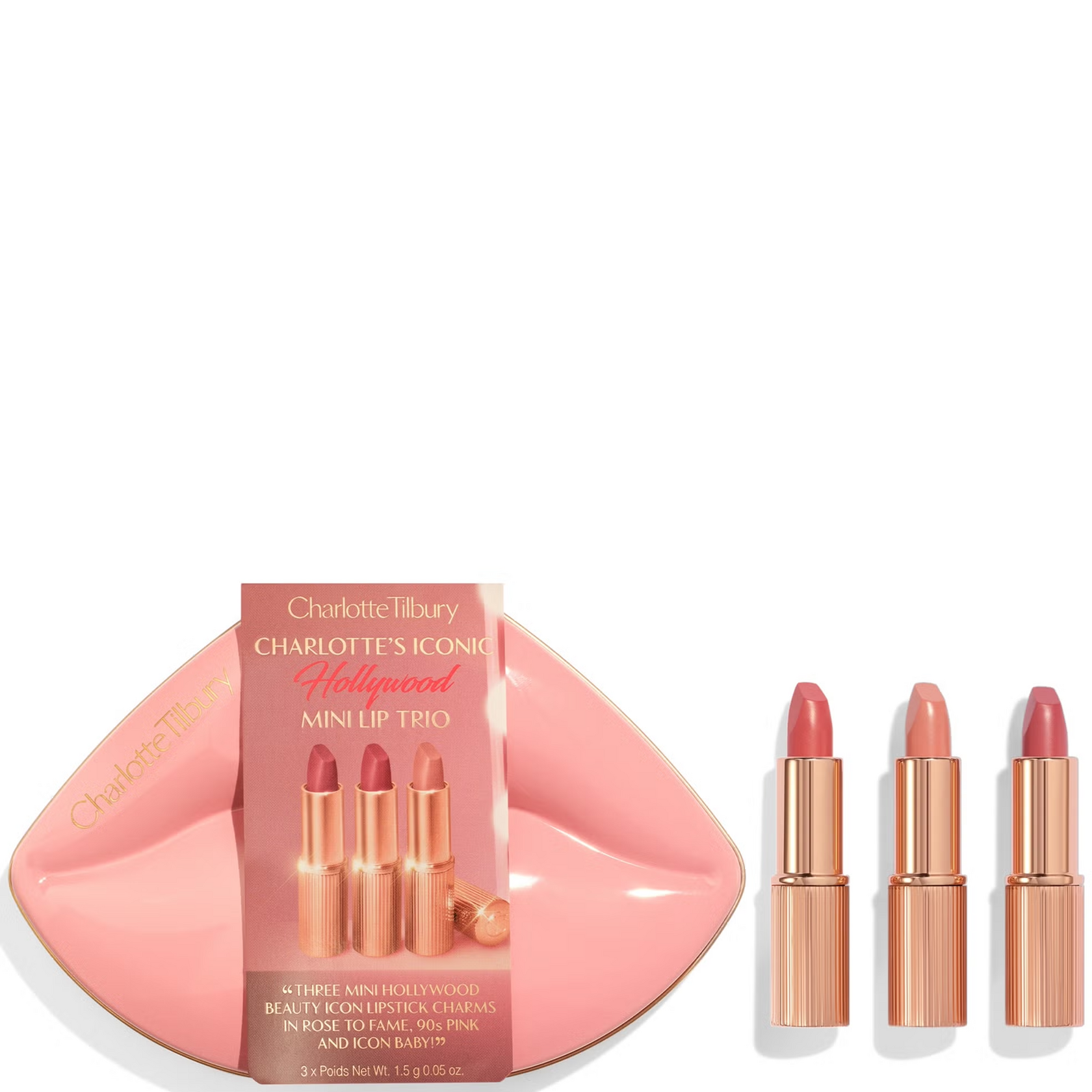 Набор для губ Charlotte Tilbury Hollywood Iconic Mini Lip Trio — изображение 9
