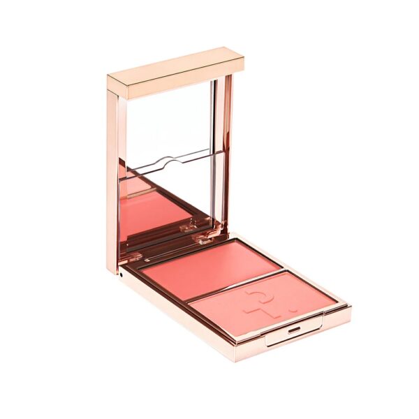Румяна двойные в палитре PATRICK TA Major Headlines Double-Take Creme & Powder Blush Duo - Soft Launсh, 5 г сухие, 5 г кремовые