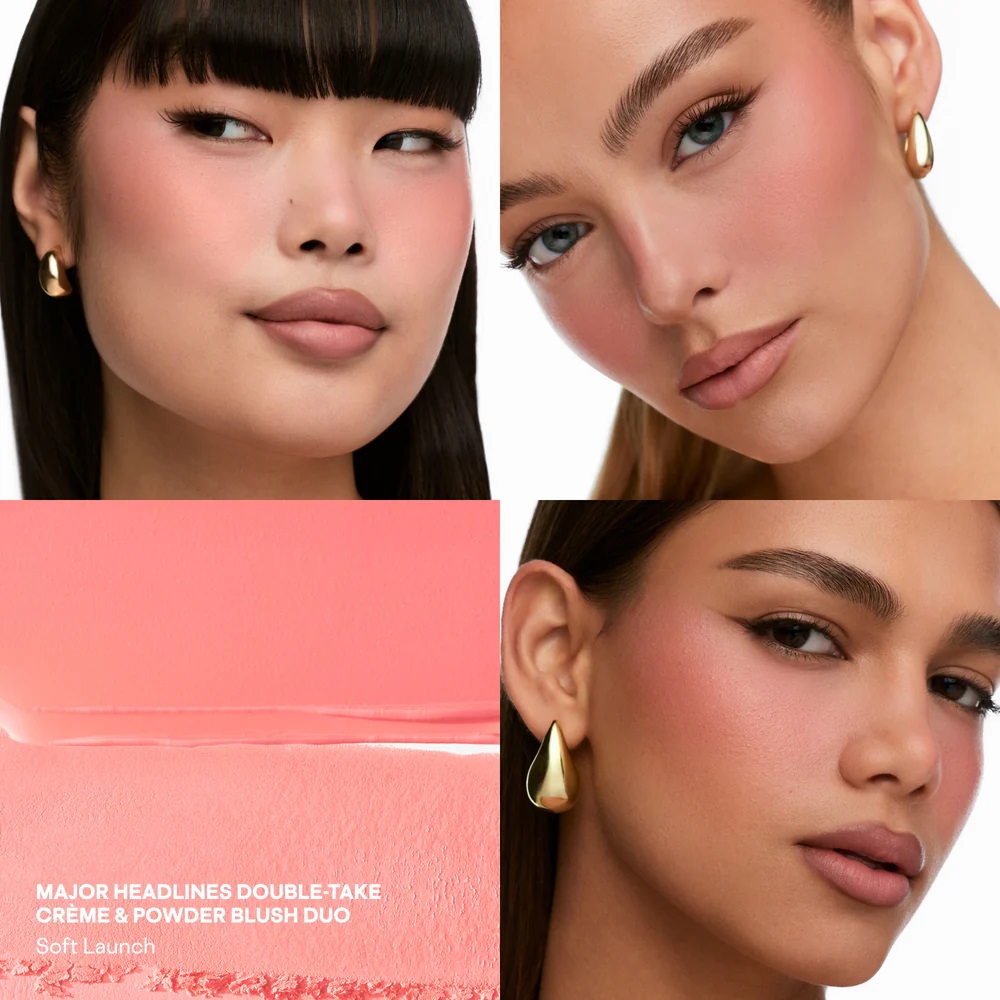 Двойные румяна Patrick Ta MAJOR HEADLINES DOUBLE-TAKE CRÈME & POWDER BLUSH DUO - Soft Laungh — изображение 3
