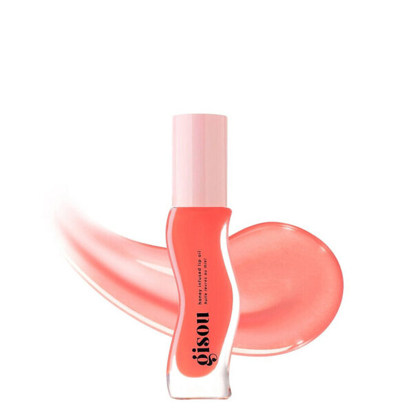 Масло-блеск Gisou Honey Infused Lip Oil - Bee-llini peach, 8 мл
