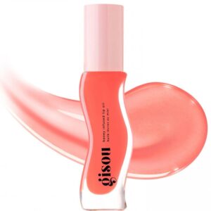 Масло-блеск Gisou Honey Infused Lip Oil -Bee-llini Peach, увлажнение, мягкий персиковый оттенок, 8 мл
