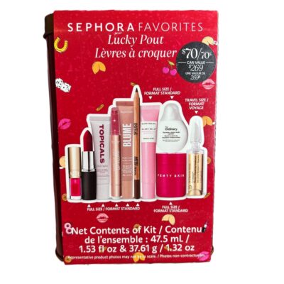 Лимитированный набор Sephora Favorites Lucky Pout, 10 позиций