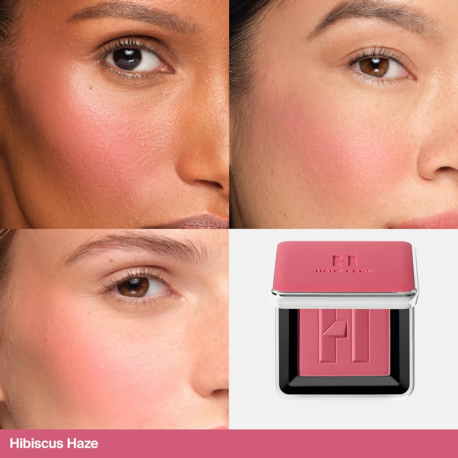 Румяна пудровые стойкие HAUS LABS BY LADY GAGA Color Fuse Blush - Hibiscus Haze, 5 г — изображение 2