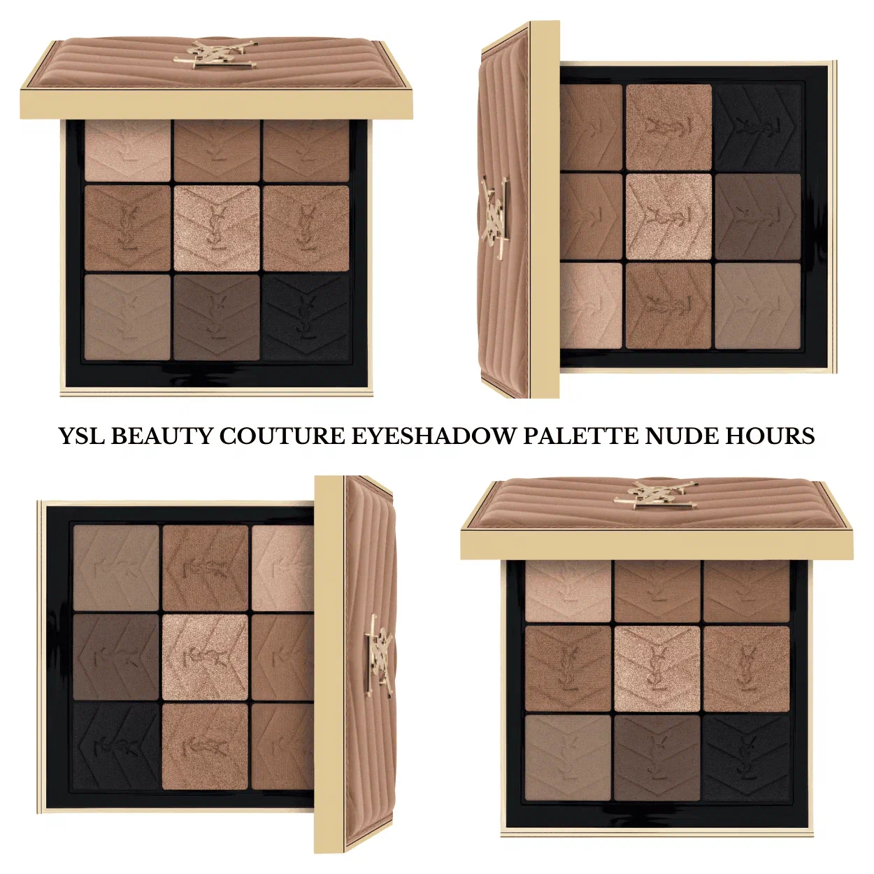 Палитра теней для глаз Yves Saint Laurent COUTURE EYE PALETTE 9 shades of brown shadows - Nude Hours, 17.5 г — изображение 5