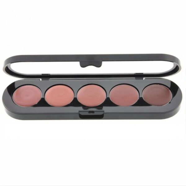 Палитра блесков и помад в 5-ти цветной палитре Make-up Atelier Paris (MKATL COSMETICS) 5 Lipstick Palette - 01 Pinky Beige, 10 г
