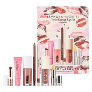 Набор для губ Sephora Favorites Nude Energy Lip Kit, 7 средств для губ
