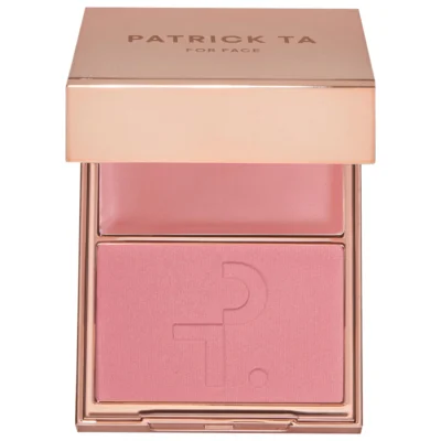 Румяна двойные в палитре PATRICK TA Major Headlines Double-Take Creme & Powder Blush Duo - Out Of Office, 5 г сухие, 5 г кремовые