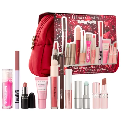Лимитированный набор Sephora Favorites Holiday Lip Kit,4 полноразмерных и 5 мини форматов для губ